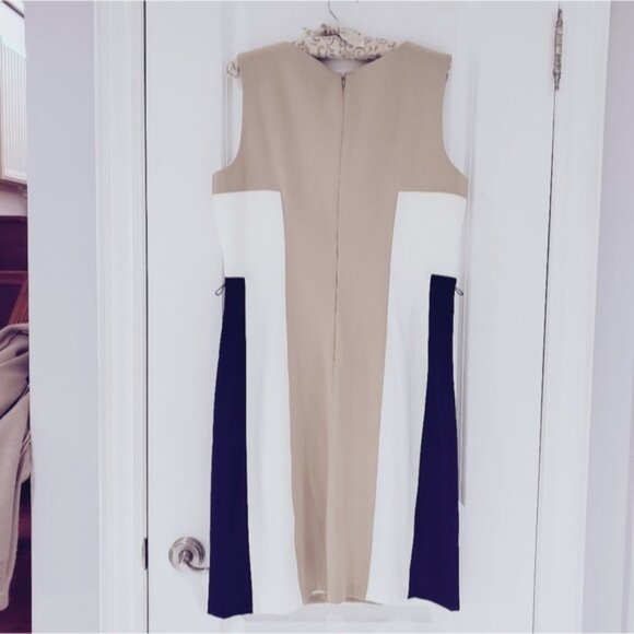 NWT Laura Color Block Sheath Midi Dress- Size 12 - Picture 2 of 10
